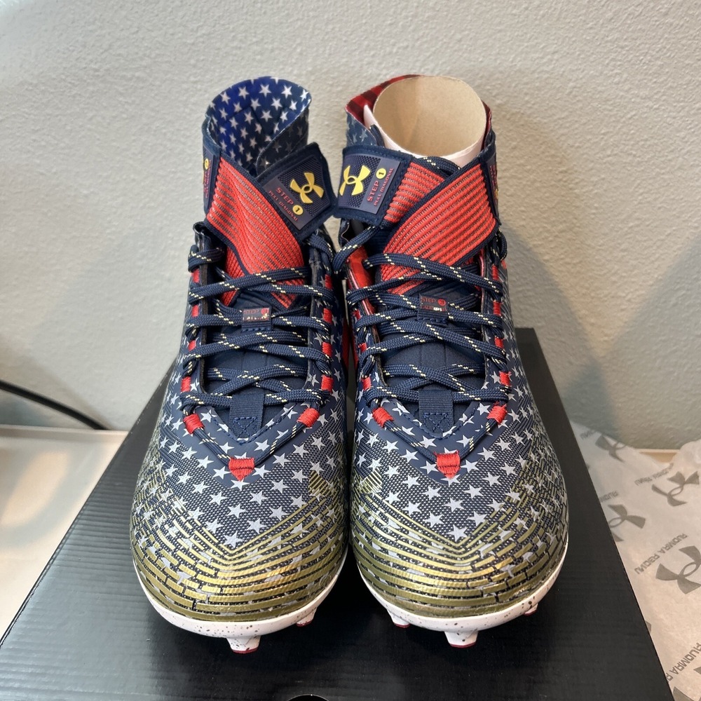Under Armour Highlight LE MC USA Football Cleats Mens 12 3025740-100
